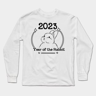 Year of the rabbit 2023 black Long Sleeve T-Shirt